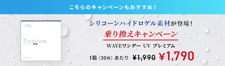 こちらのキャンペーンもおすすめ！ WAVEワンデー UV プレミアム