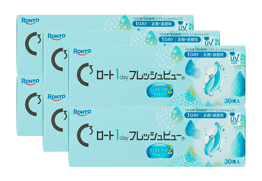 ロートワンデー フレッシュビュー リッチモイスト2（×6箱）