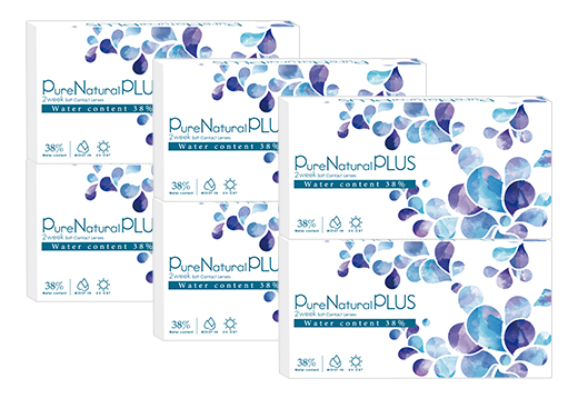 ピュアナチュラル プラス 2ウィーク 6枚入り（×6箱）