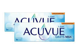 ワンデーアキュビューオアシス マックス 乱視用（×2箱）